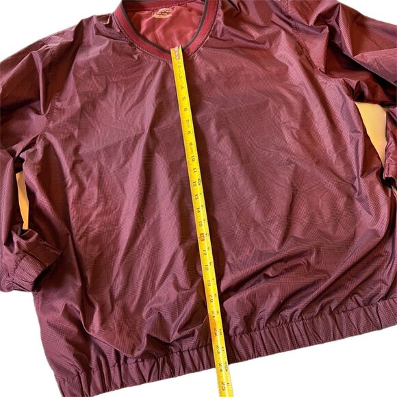 PGA TOUR Jacket Adult XL V-Neck Pullover Windbreaker Golf Coat Mens Purple Black - Picture 13 of 14